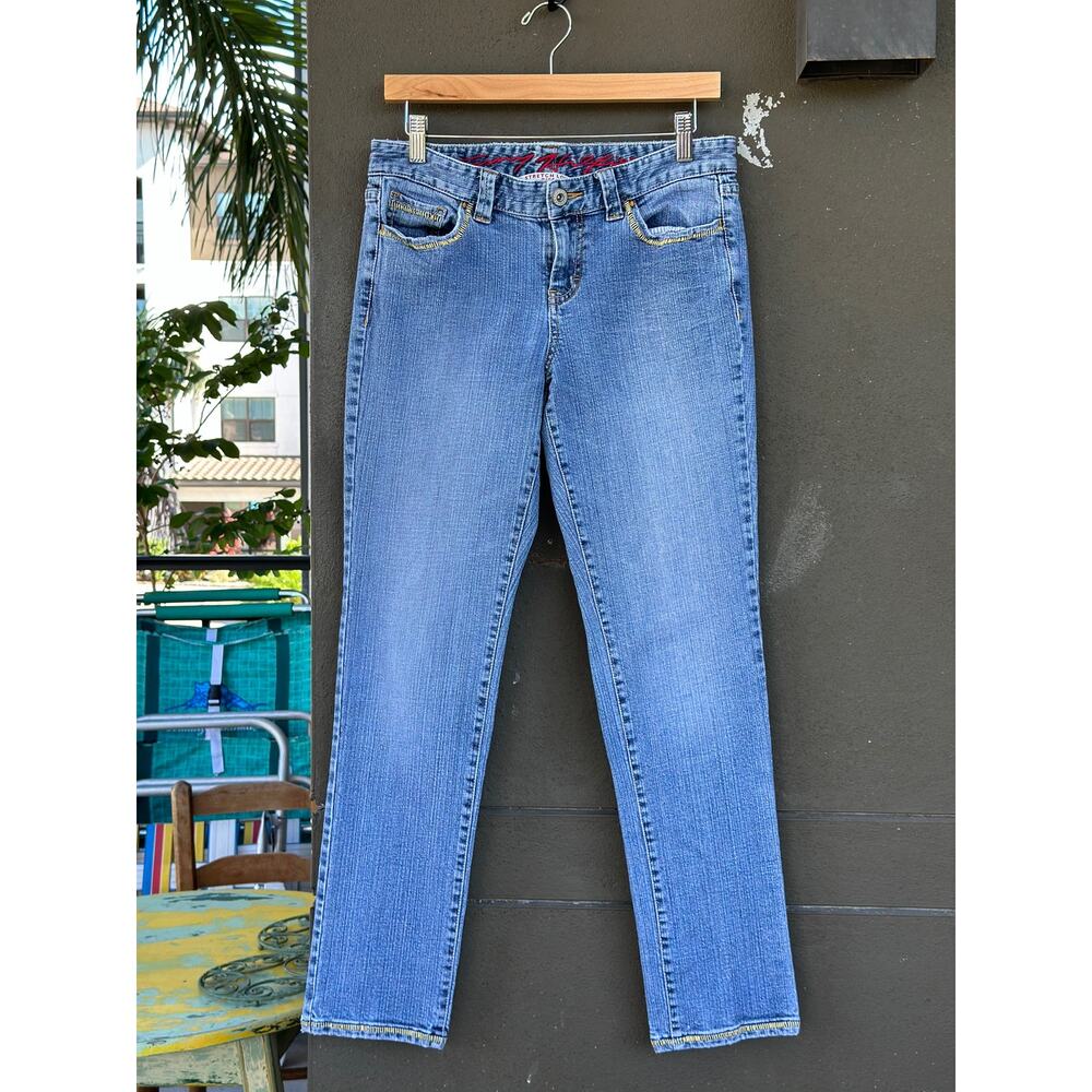 Vintage Y2K Tommy Hilfiger Made in Hong Kong Women's 8 Stretch Low Rise Jeans
